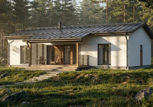 Минимализм и неоклассика: дизайн-проект для дома площадью 112 м²