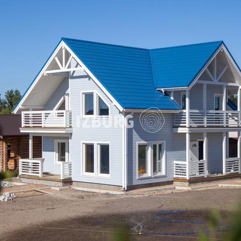 ИЗБУРГ. Строим коттедж. Проект Эльба 186