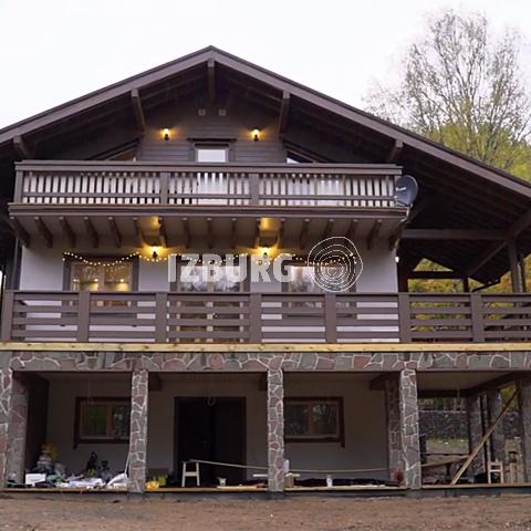 ИЗБУРГ. Строим загородные дома. Проект Шале 244