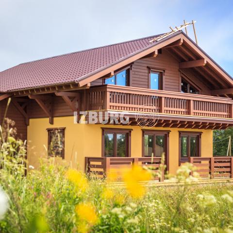 ИЗБУРГ. Строим загородные дома. Проект Шале 244